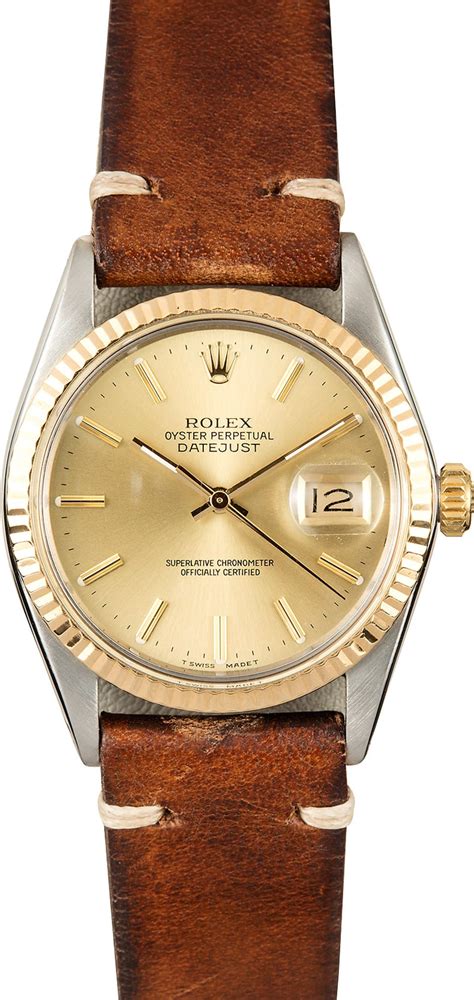 leather rolex bands|Rolex leather band women's watch.